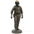 outdoor garden decoration bronze life size soldier statue for sale